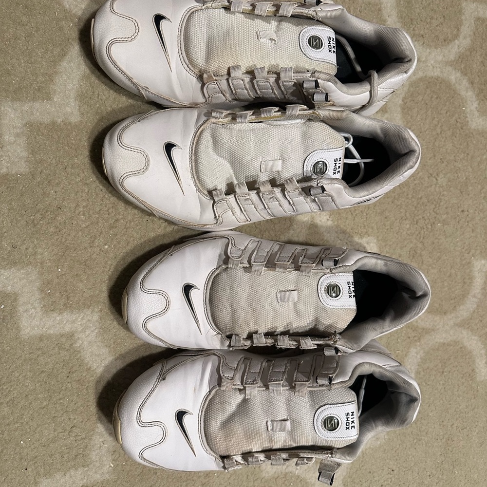 White Nike Shox - two pairs. Used.